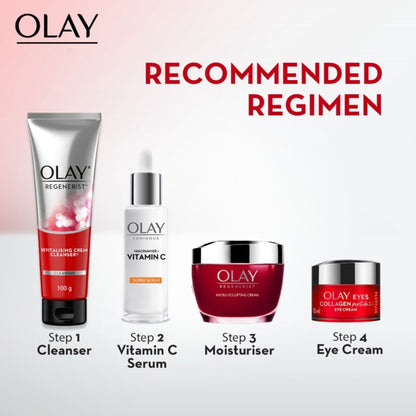 Olay Regenerist Cleanser & Face Wash For Plump & Bouncy Skin With Hyaluronic Acid & Peptides