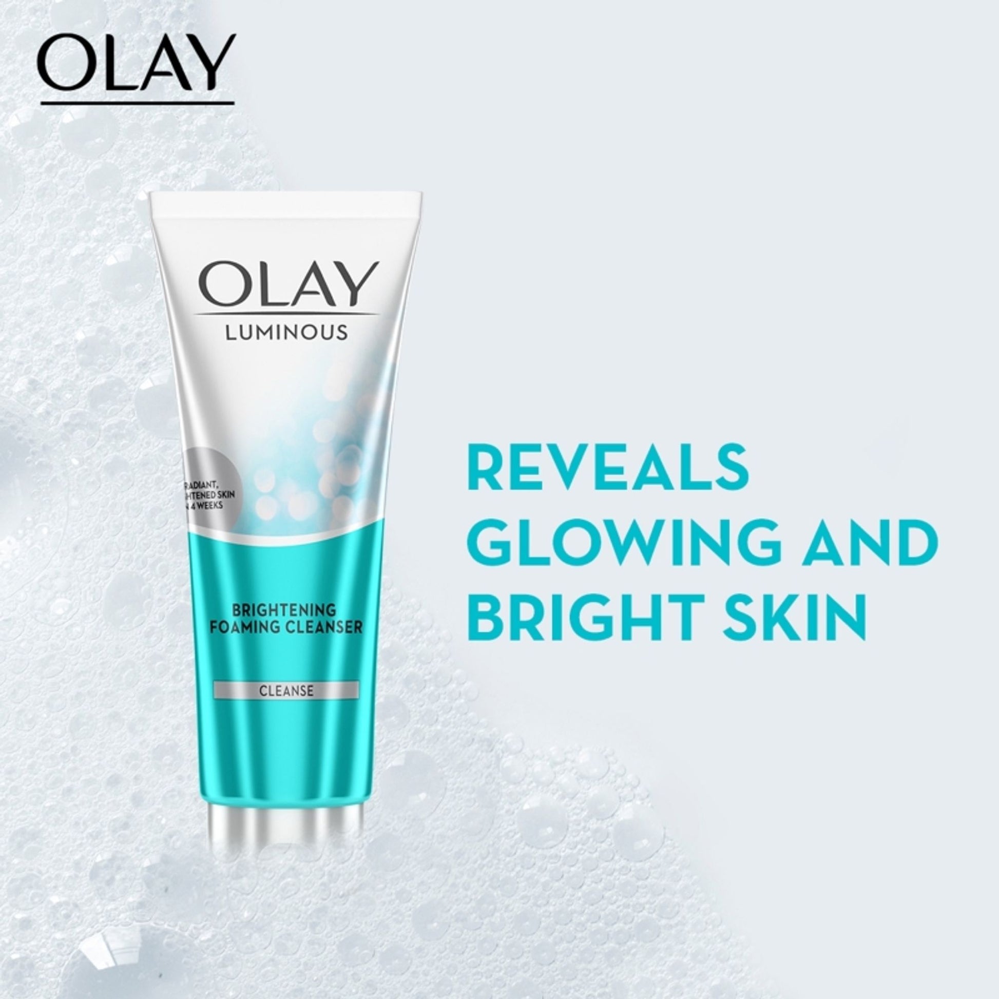 Olay Luminous Brightening Foaming Cleanser & Face Wash, Clear & Even Skin With Glycerin