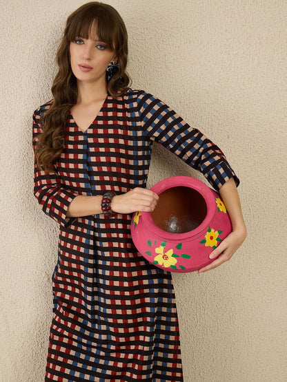 Indyancart IE Printed Pure Cotton Kurta & Trouser Co-Ords