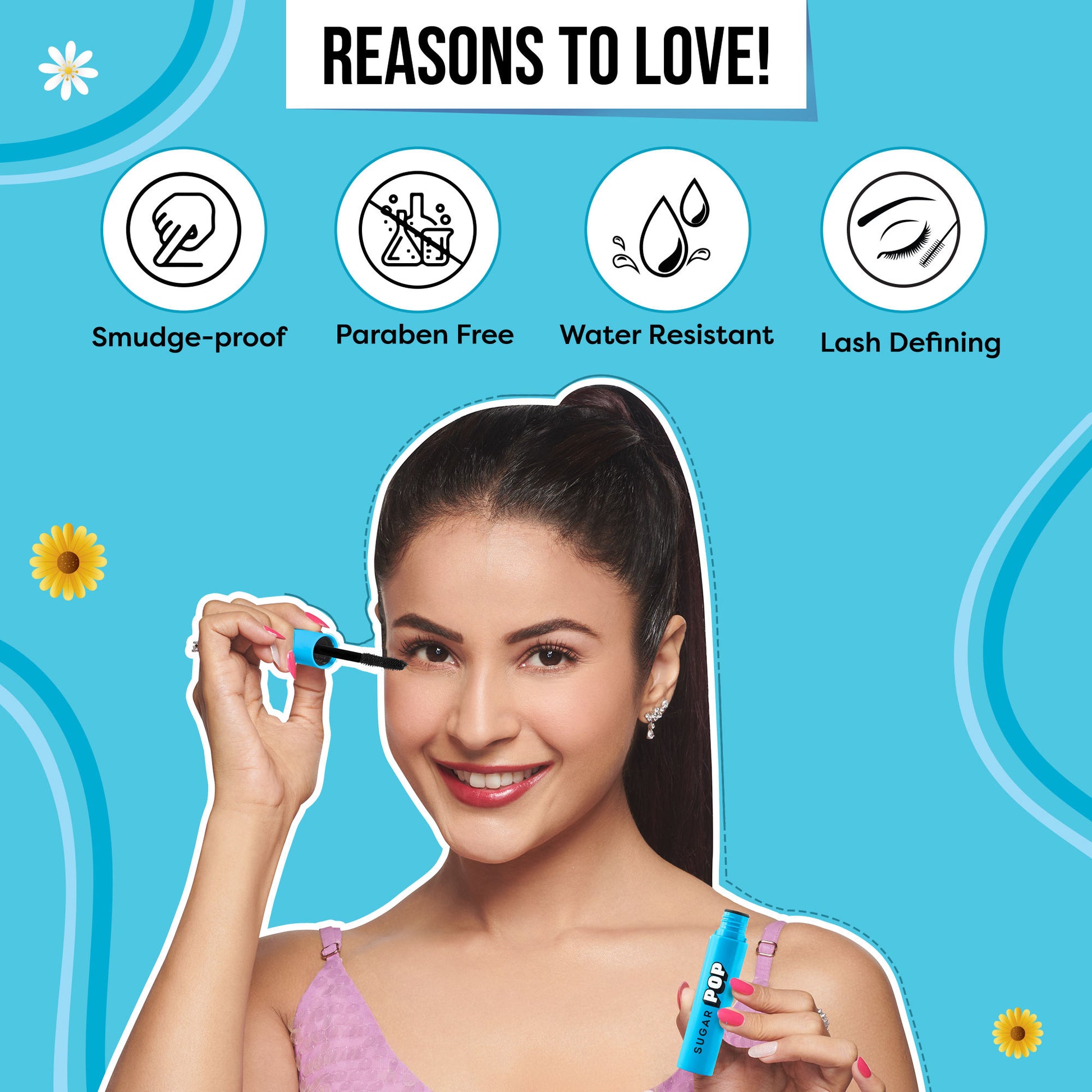 SUGAR POP Volumizing Mascara Black - 9 ml Clump-free Volumizes Lengthens Smudge-proof