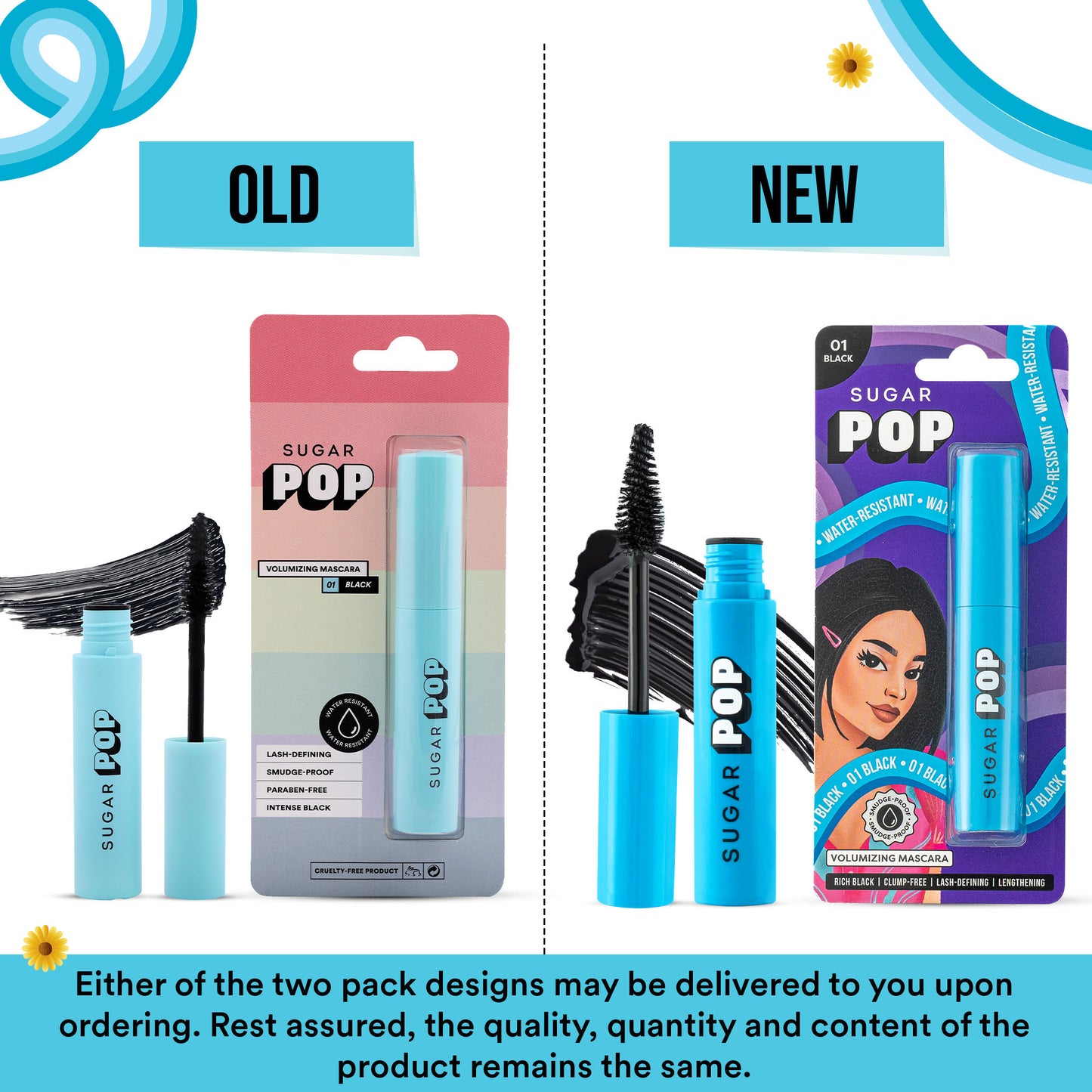 SUGAR POP Volumizing Mascara Black - 9 ml Clump-free Volumizes Lengthens Smudge-proof