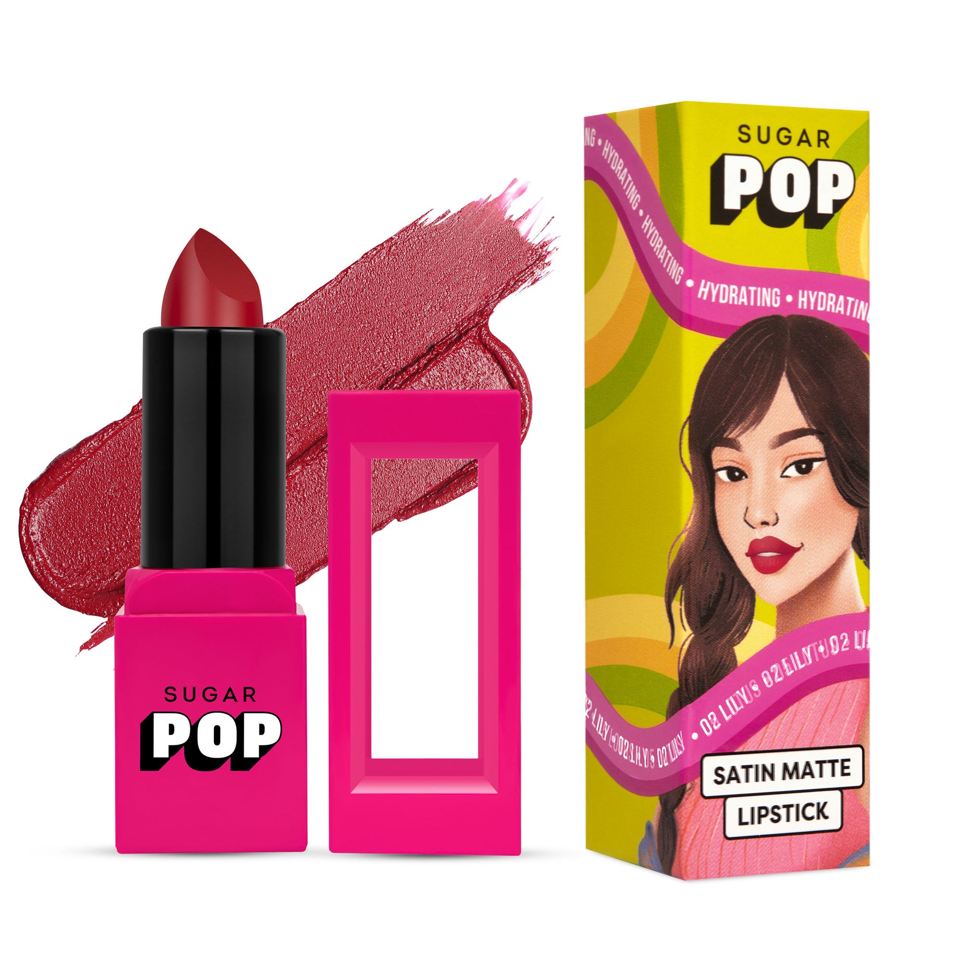 SUGAR POP Satin Matte Lipstick - Lily