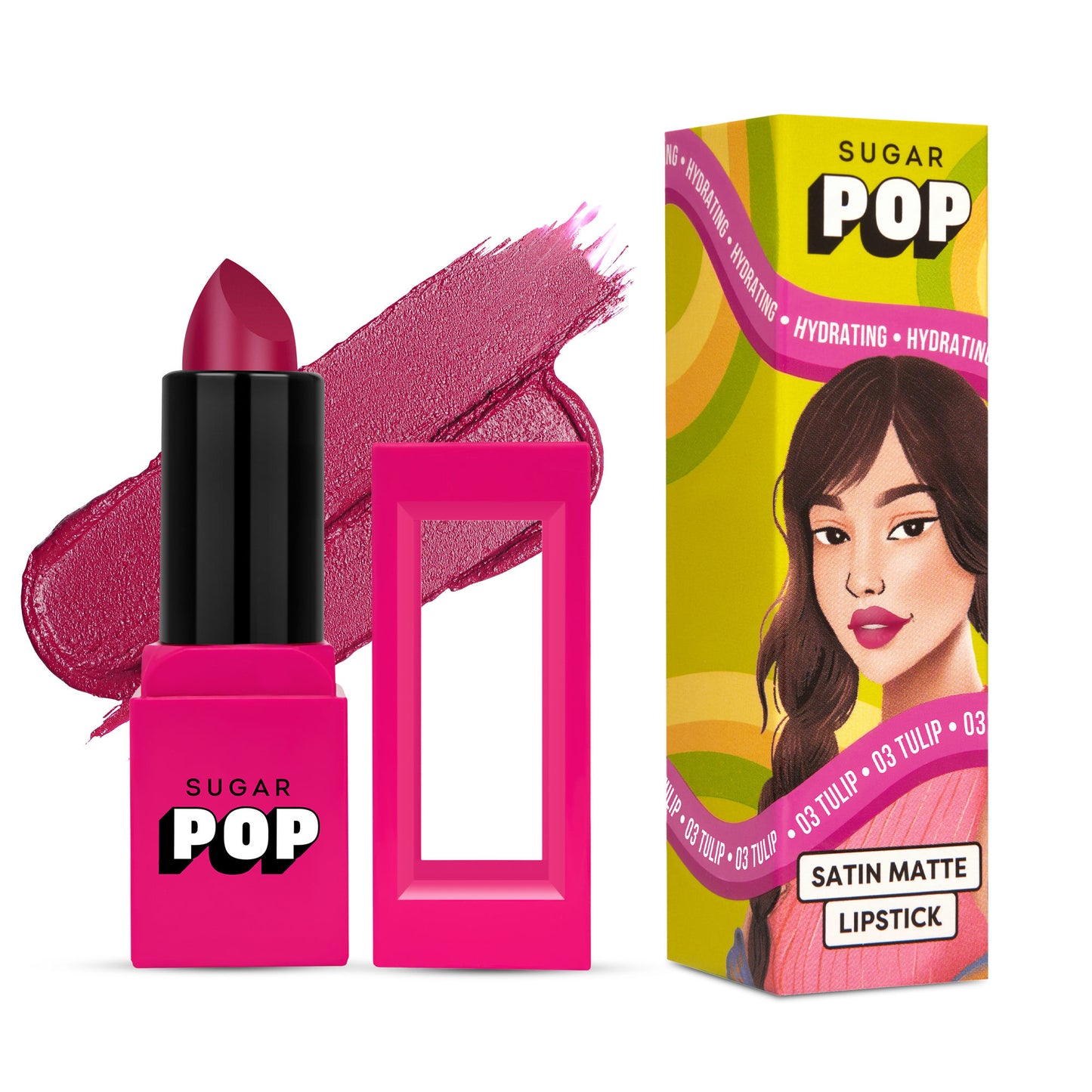 SUGAR POP Satin Matte Lipstick - Tulip