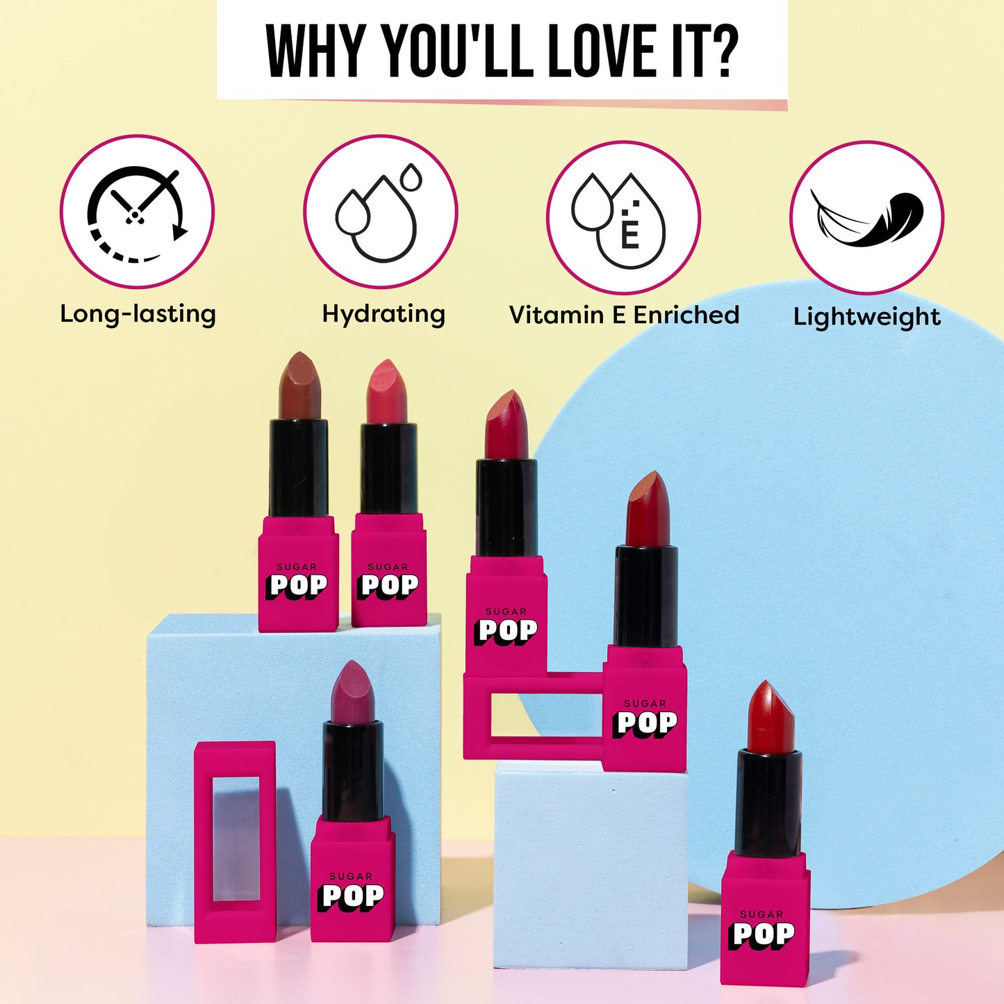 SUGAR POP Satin Matte Lipstick - 08 Carnation