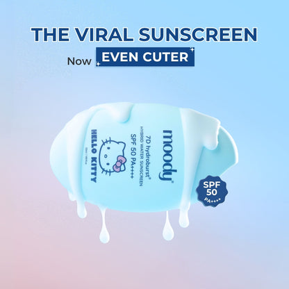 Moody Hydro Burst Water Sunscreen SPF 50 PA++++ Hello Kitty Limited Edition
