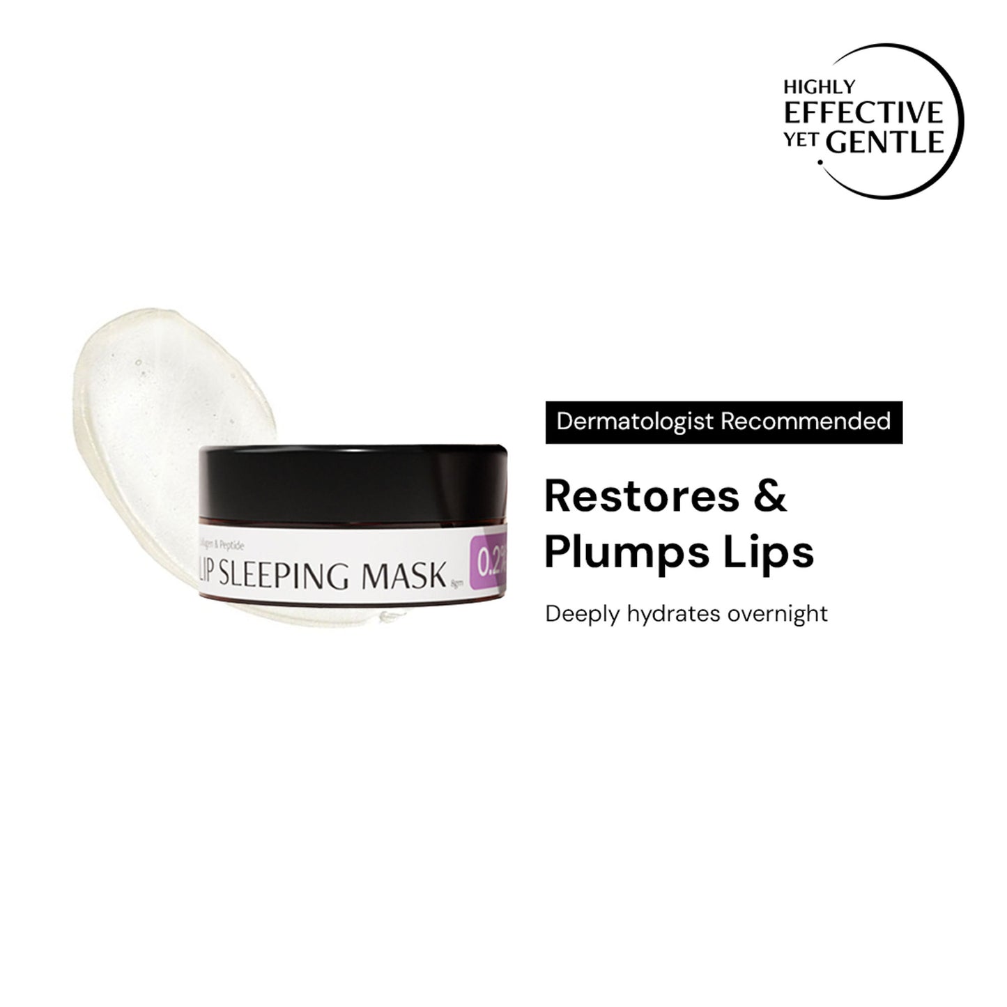 Deconstruct Lip Sleeping Mask, Collagen + Peptides, Moisturizes & Plumps Lips