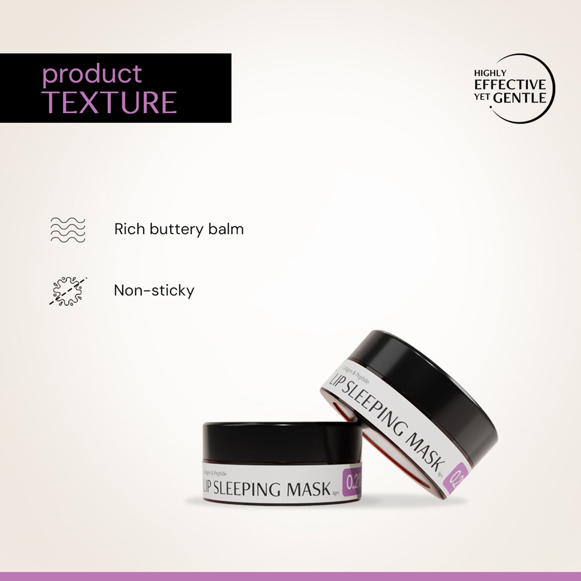Deconstruct Lip Sleeping Mask, Collagen + Peptides, Moisturizes & Plumps Lips