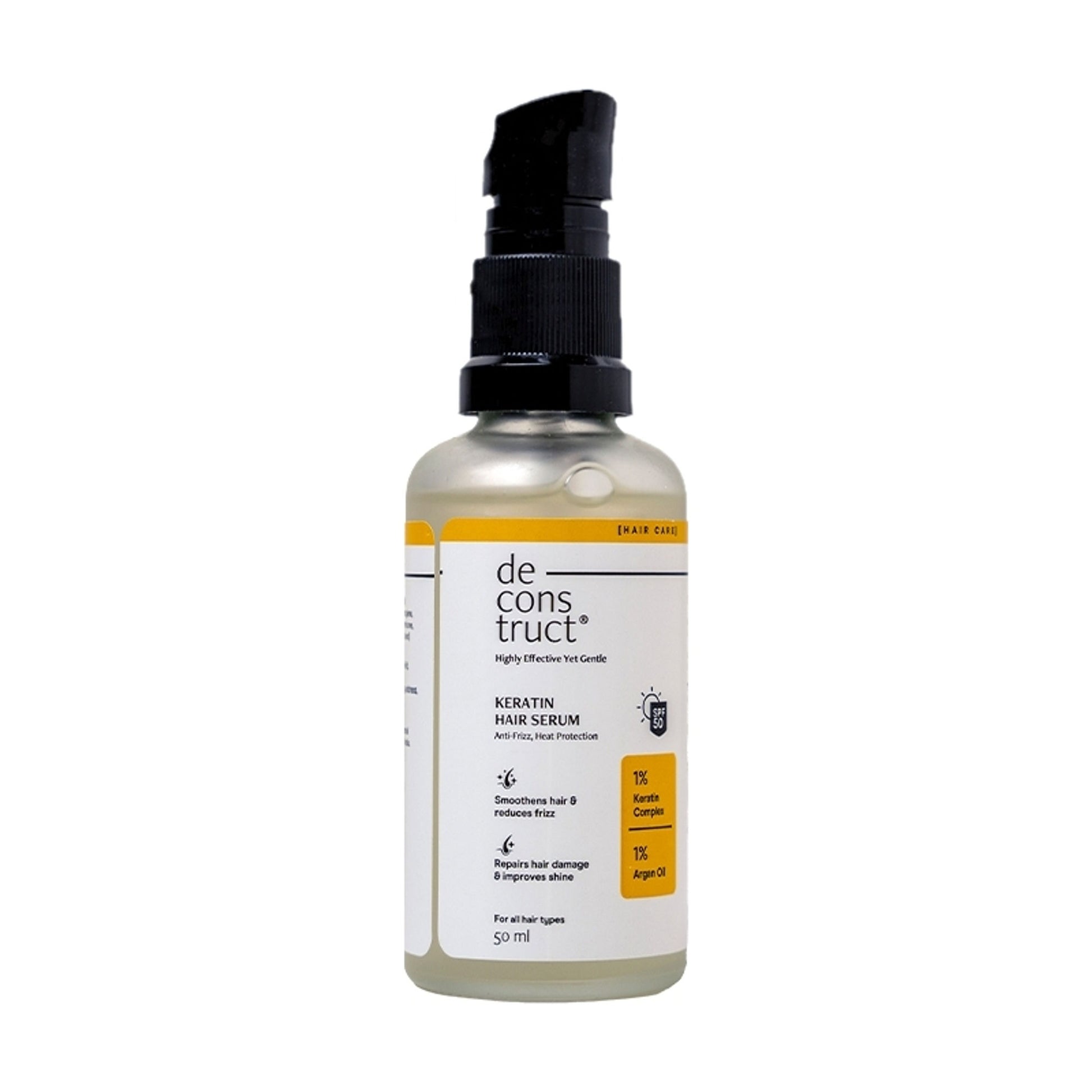 Deconstruct Keratin Hair Serum, Spf 50 Uv Protect & Anti-Frizz