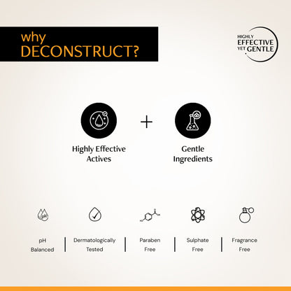 Deconstruct Vitamin C Brightening Face Wash, Brightens & Fades Dark Spots