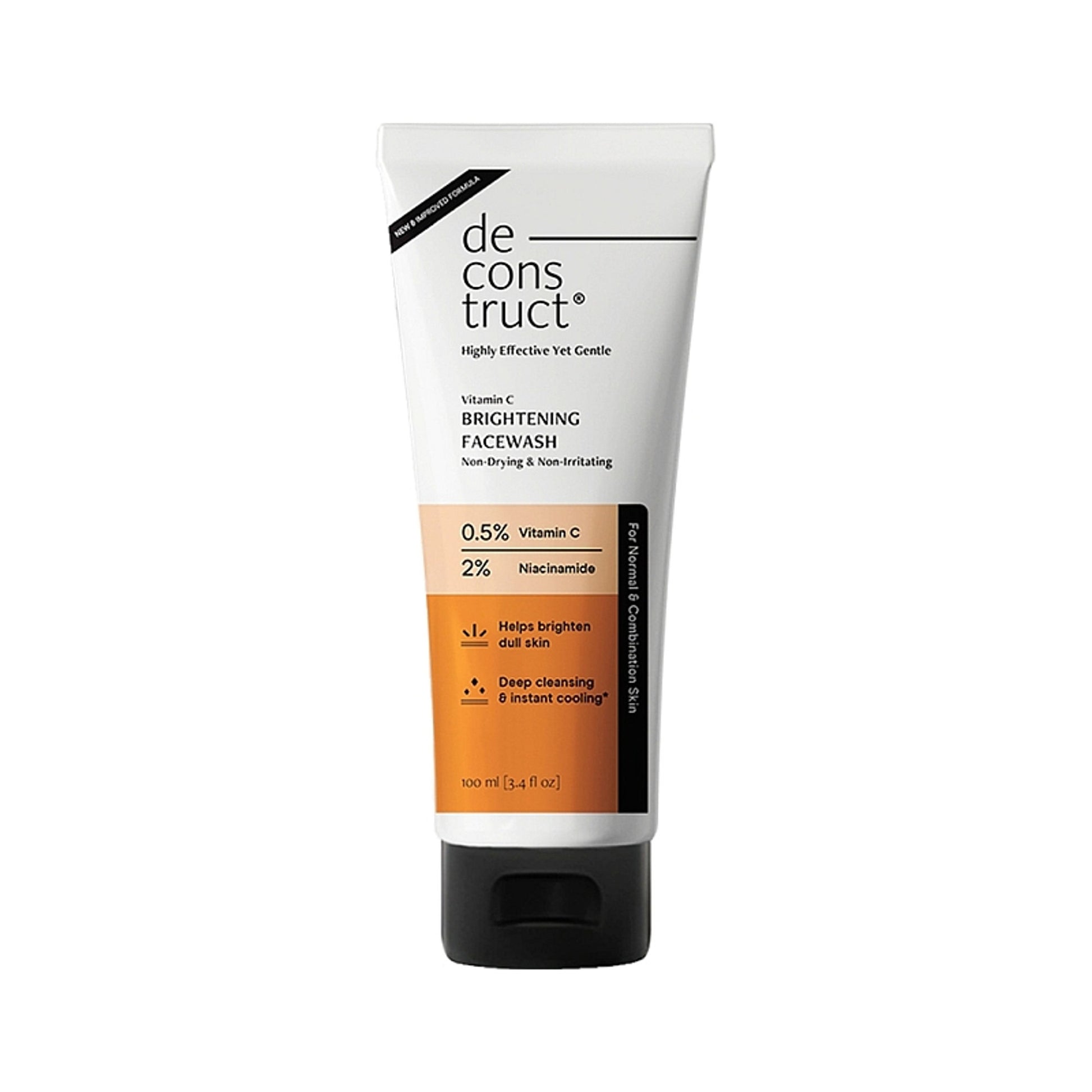 Deconstruct Vitamin C Brightening Face Wash, Brightens & Fades Dark Spots