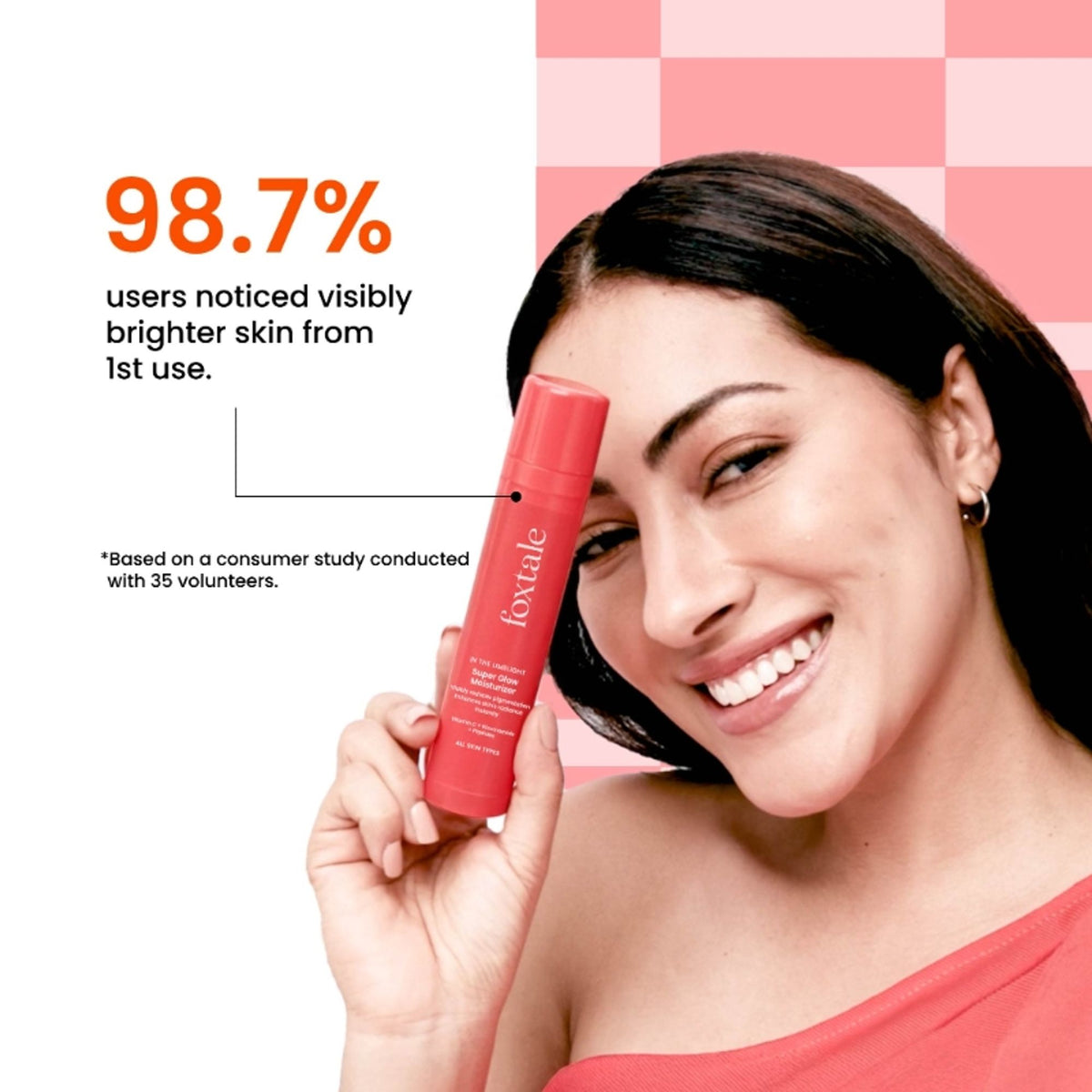 Foxtale Super Glow Moisturizer with Vitamin C & Niacinamide For Dull, Pigmented & Uneven Skin