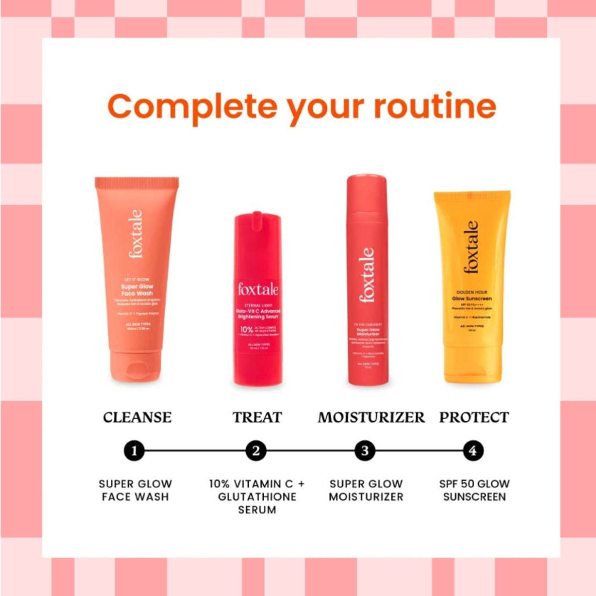 Foxtale Super Glow Moisturizer with Vitamin C & Niacinamide For Dull, Pigmented & Uneven Skin