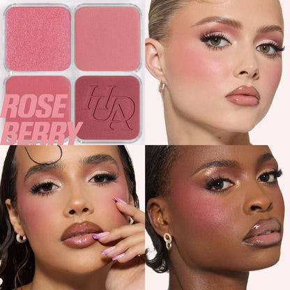 Huda Beauty Blush Filter Blurring Blushlighters Palette - Rose Berry