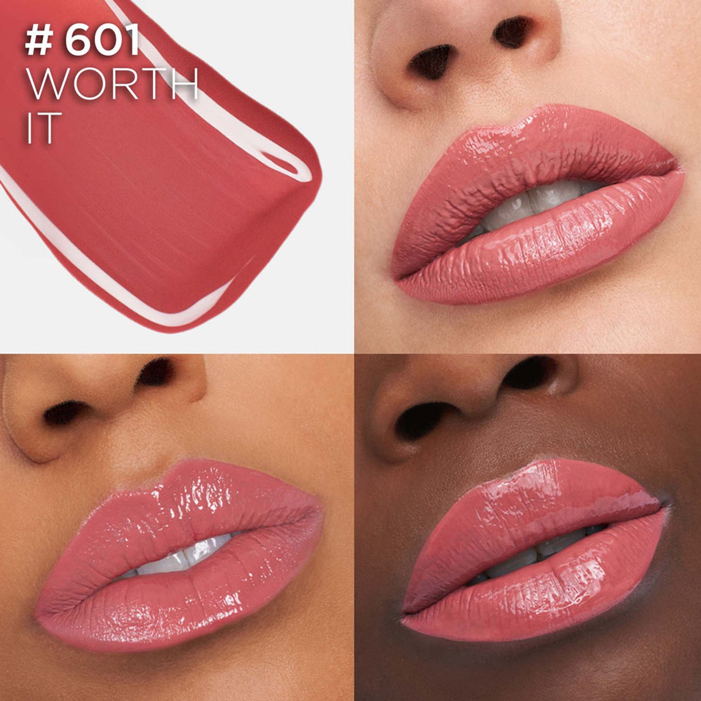 L'Oreal Paris Infallible Laque Resistance Liquid Lipstick, 16H Lacquer Shine - 601 Worth It
