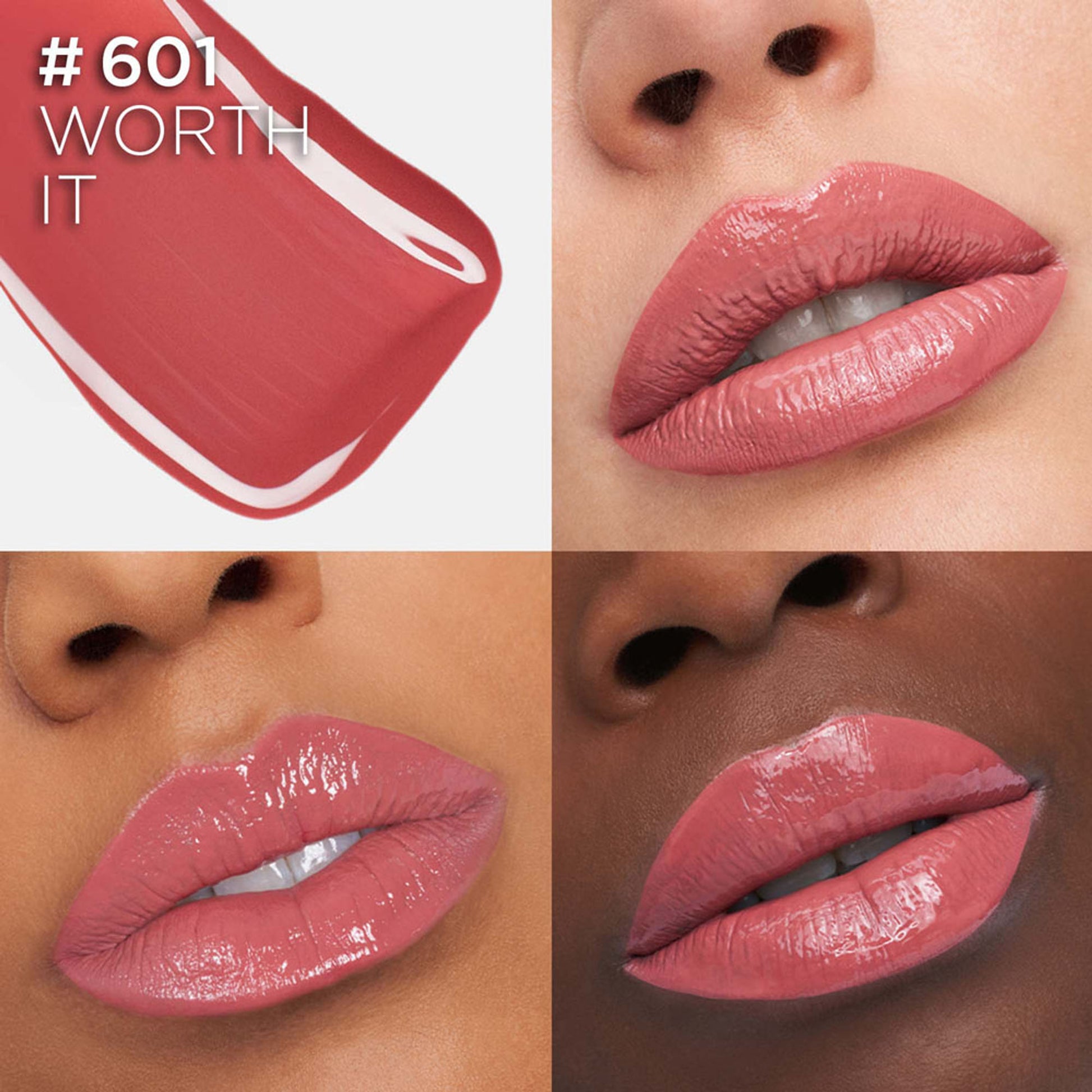 L'Oreal Paris Infallible Laque Resistance Liquid Lipstick, 16H Lacquer Shine - 601 Worth It