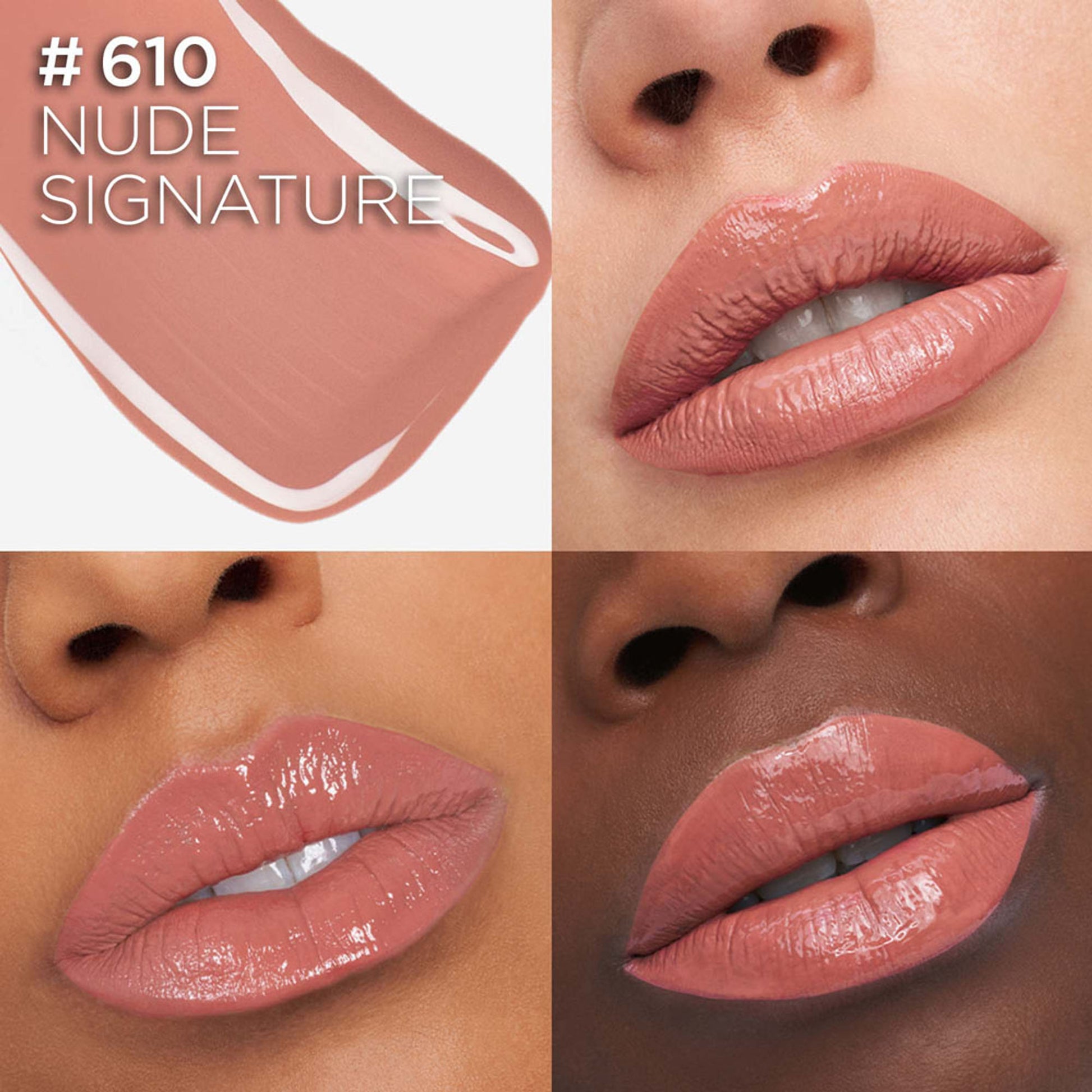 L'Oreal Paris Infallible Laque Resistance Liquid Lipstick, 16H Lacquer Shine - 610 Nude Signature