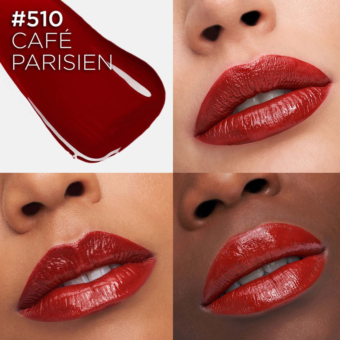 L'Oreal Paris Infallible Laque Resistance Liquid Lipstick, 16H Lacquer Shine - 510 Cafe Parisien