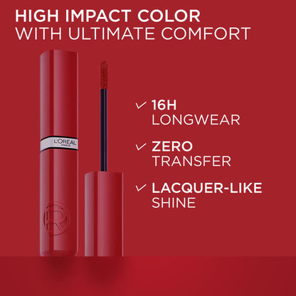 L'Oreal Paris Infallible Laque Resistance Liquid Lipstick, 16H Lacquer Shine - 520 Berry Bordeaux