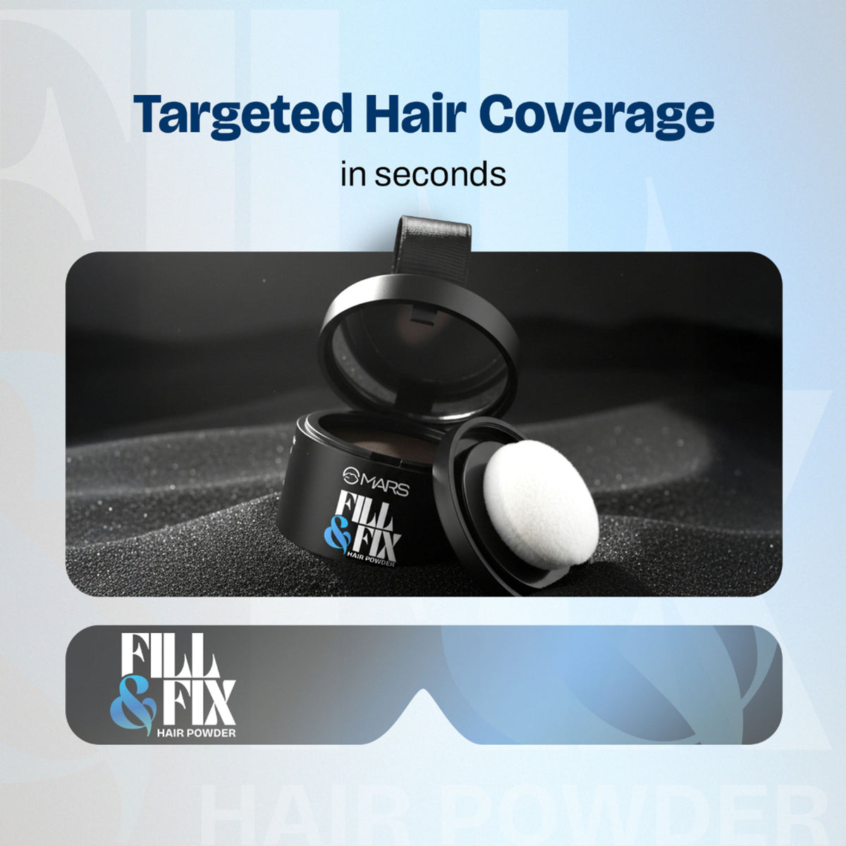 MARS Fill & Fix Hair Cover Up Powder - Black