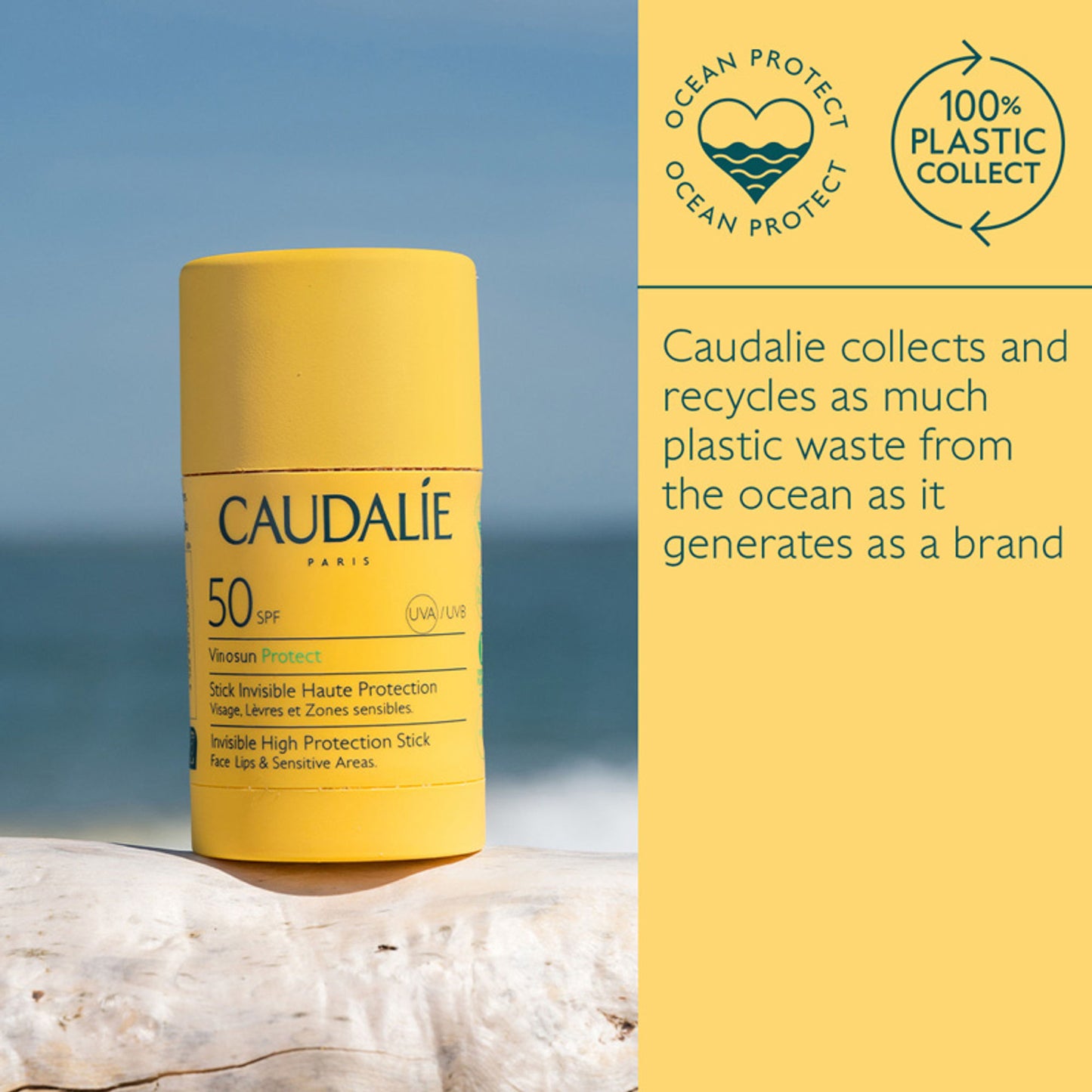 Caudalie Vinosun Invisible High Protection Stick SPF 50