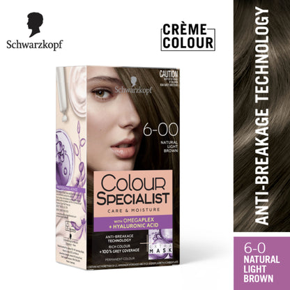 Schwarzkopf Colour Specialist Permanent Hair Colour - 6.0 Natural Light Brown