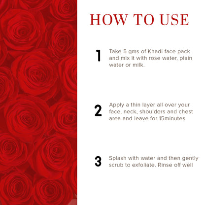 Khadi Natural Rose & Orange Face Pack