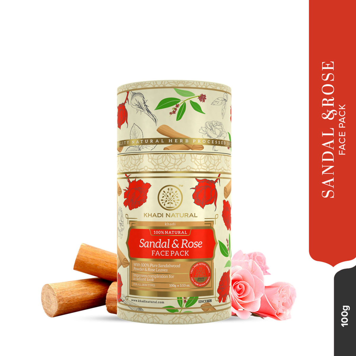 Khadi Natural Sandalwood & Rose Face Pack