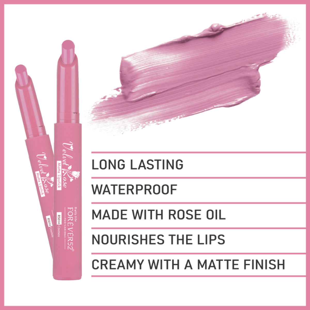 Daily Life Forever52 Velvet Rose Matte Lipstick - Cosmos