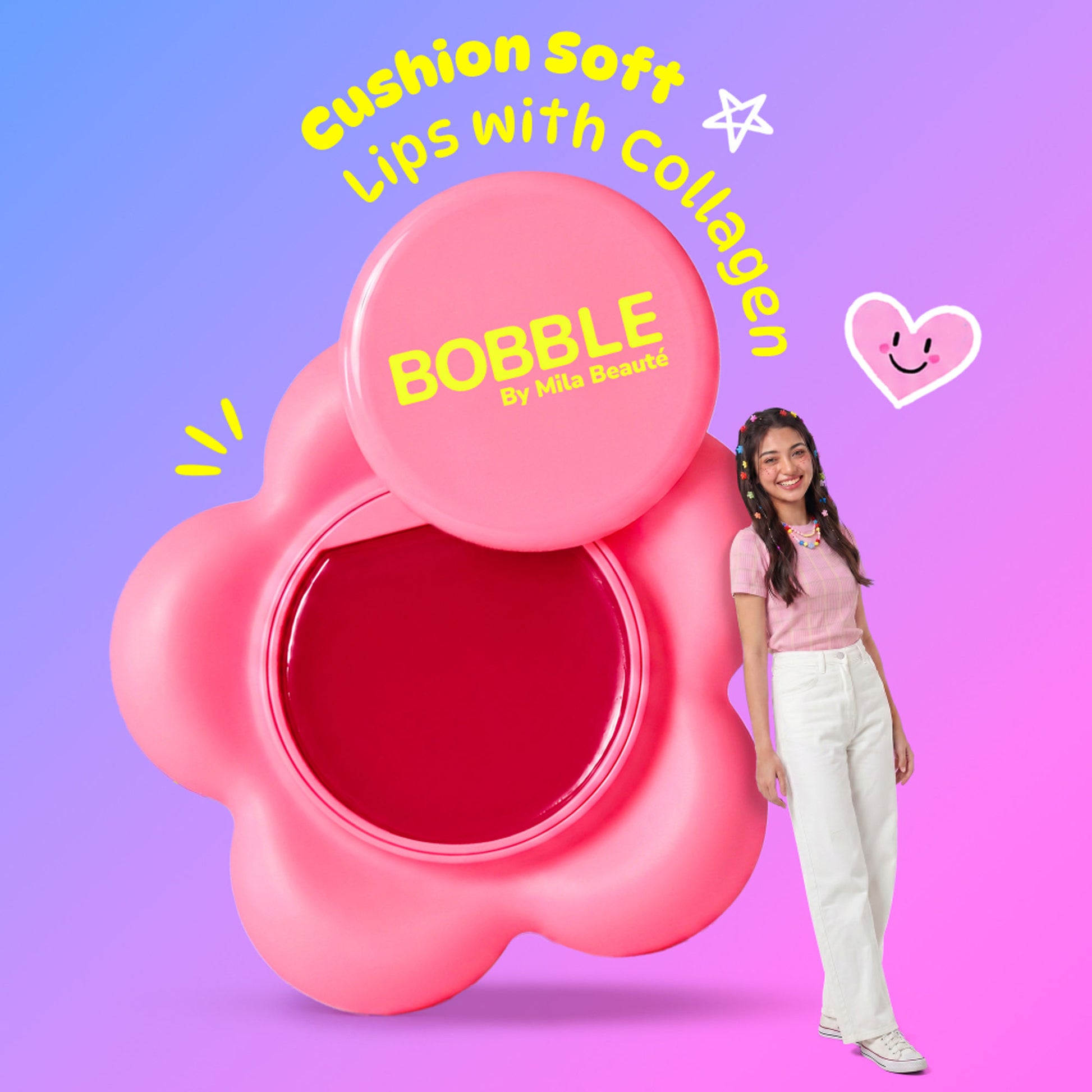 Mila Beauté Bobble Gloss Lip Balm Phone Pod - Bubble Yum