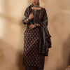 Indyancart IE Ethnic Motifs Printed Pure Cotton Straight Kurta with Salwar & Dupatta
