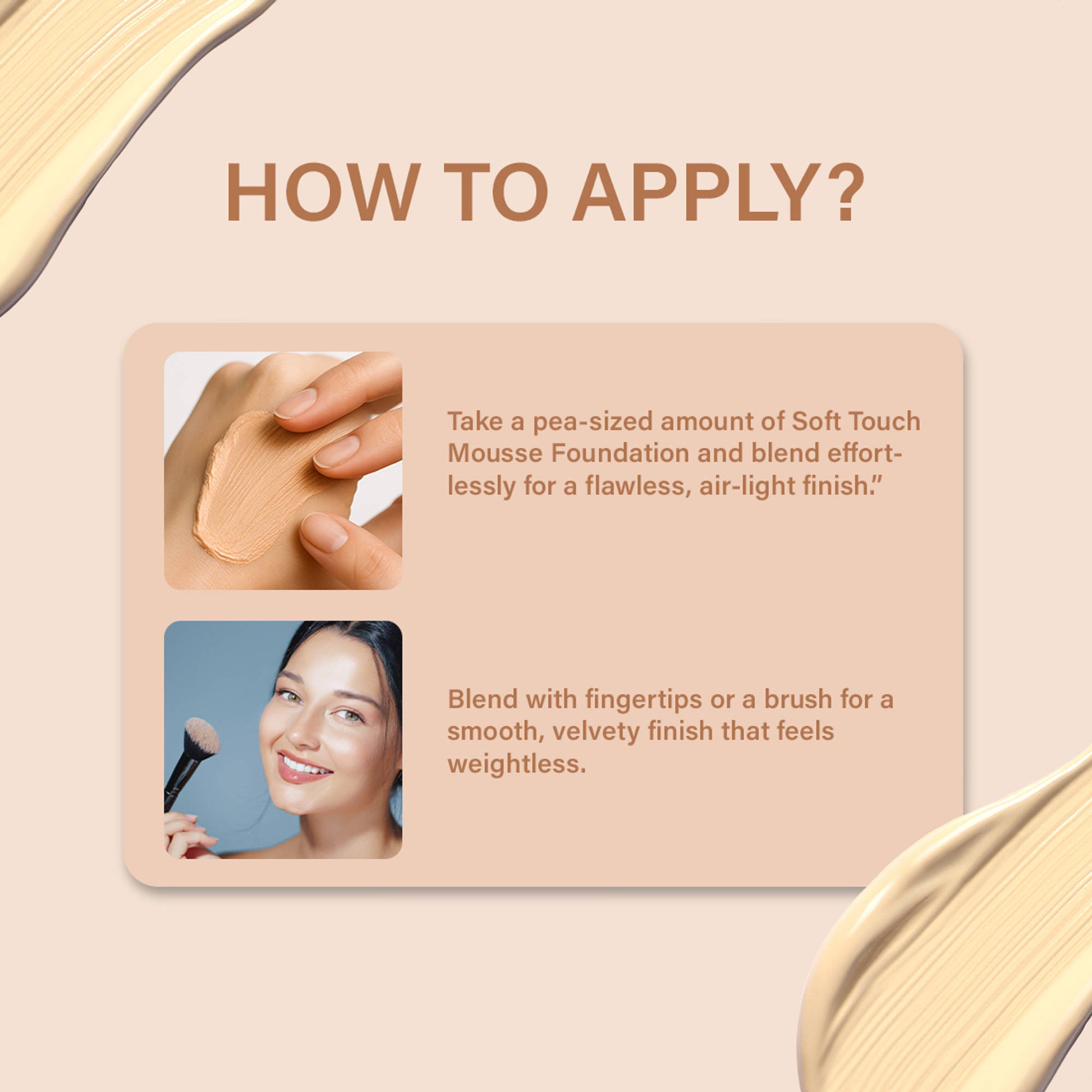 Matt look Wonder Whip Soft Touch Mousse Foundation - Beige