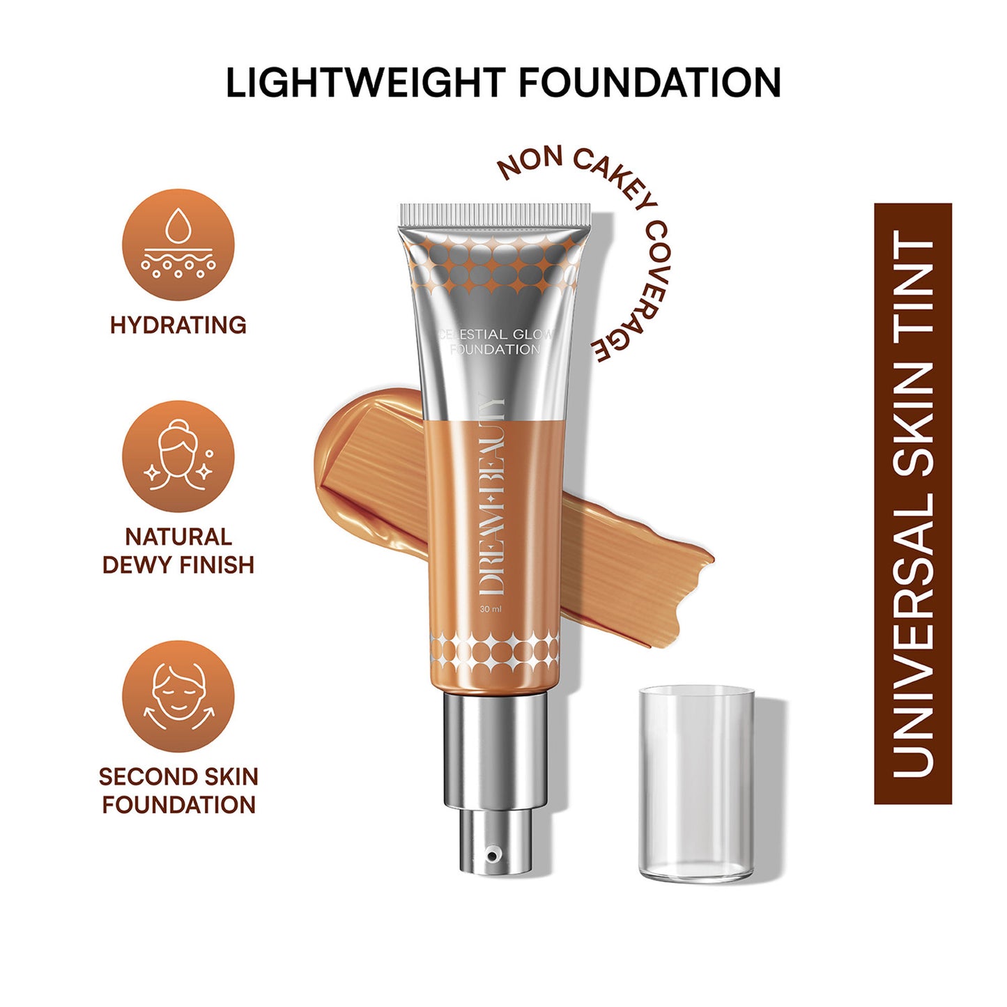 Dream Beauty Celestial Glow Foundation - Neutral Deep