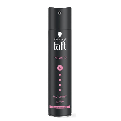 Schwarzkopf TAFT Power Hold 5 Hair Spray for Heat Protection, Gives Cashmere like Softness