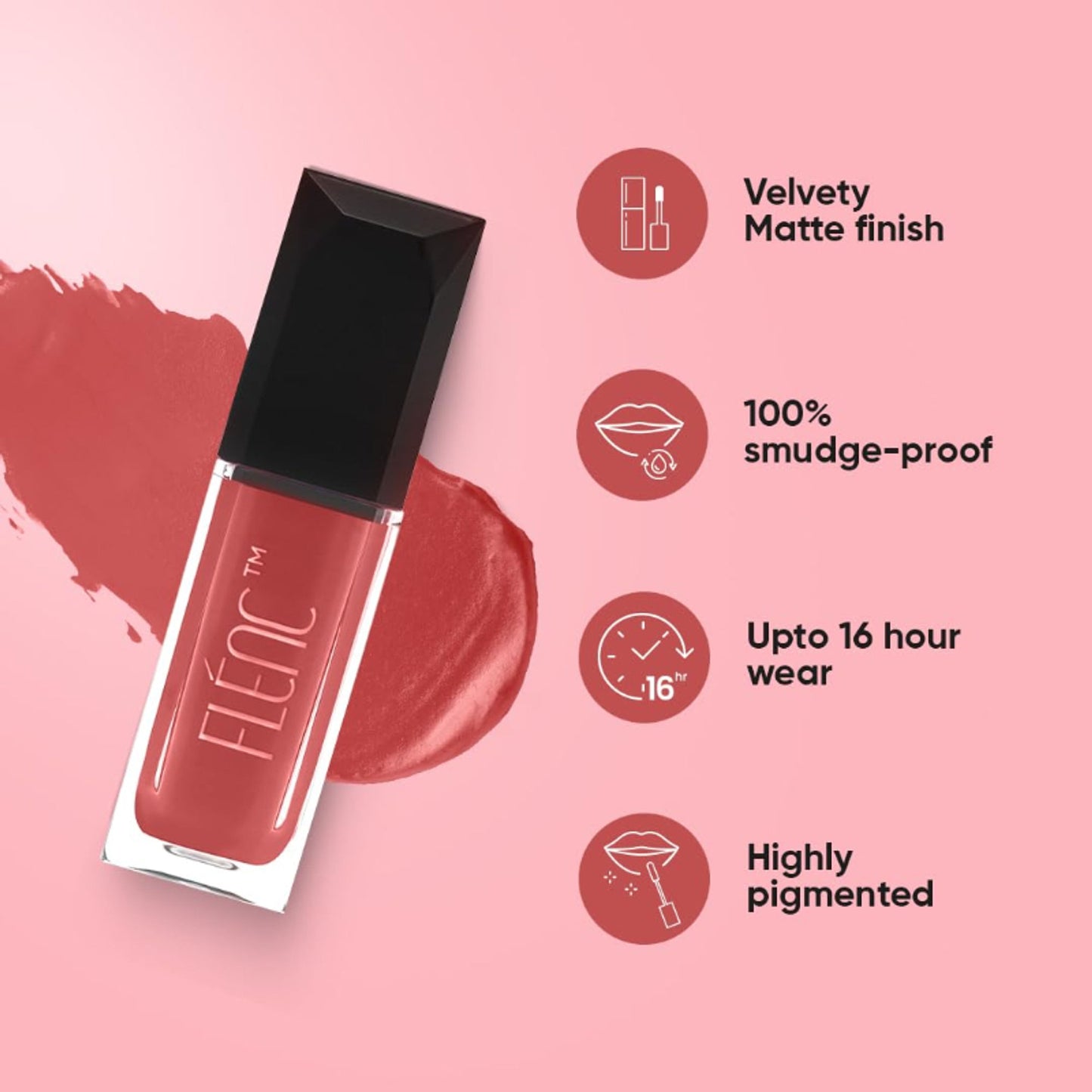 FLENC Cryla Velvet Liquid Matte Lipstick - Milan