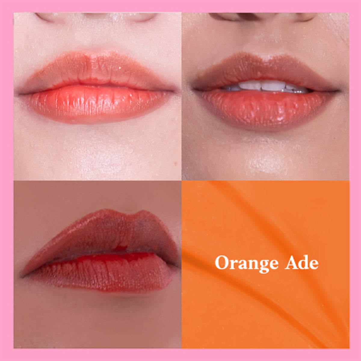 ETUDE Dear Darling Water Gel Lip and Cheek Tint in shade 03 Orange, showing the bright orange gel lipstick and blush product.