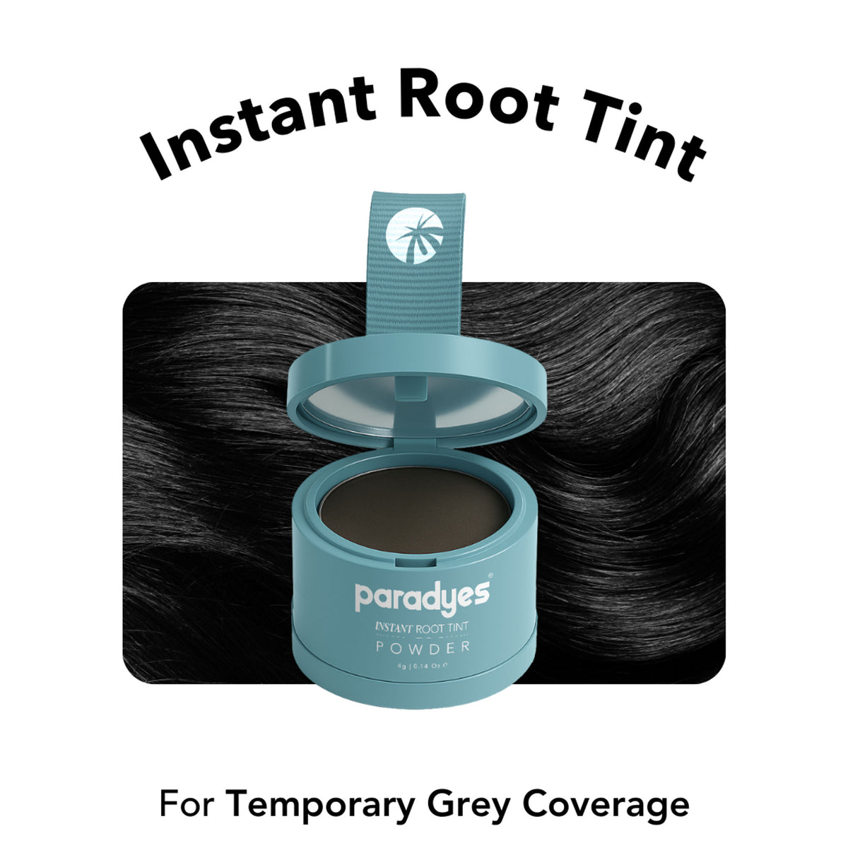 Paradyes Instant Root Cover - Up Hair Powder Tint - Natural Black