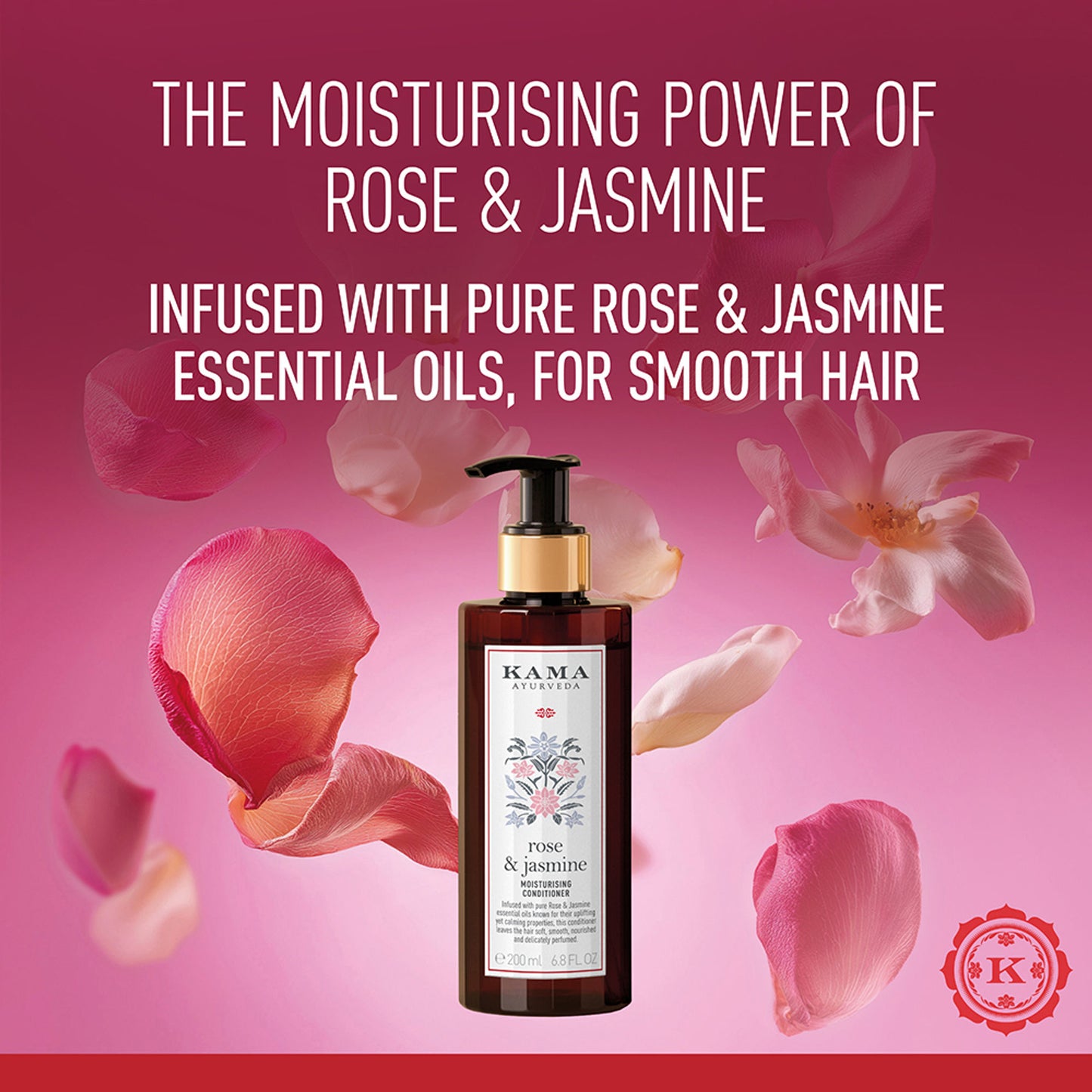 Kama Ayurveda Rose & Jasmine Moisturising Hair Conditioner