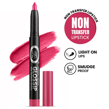 FASHION COLOUR Glossip Non-Transfer Lipstick - Fuchsia