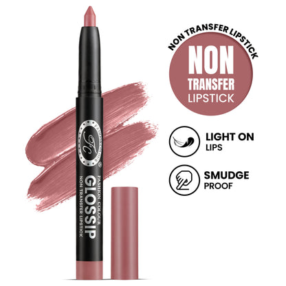 FASHION COLOUR Glossip Non-Transfer Lipstick - Pink Sugar
