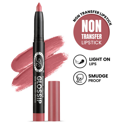 FASHION COLOUR Glossip Non-Transfer Lipstick - Conch Shell