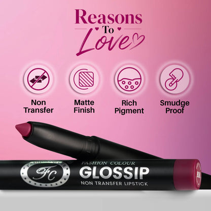 FASHION COLOUR Glossip Non-Transfer Lipstick - Conch Shell