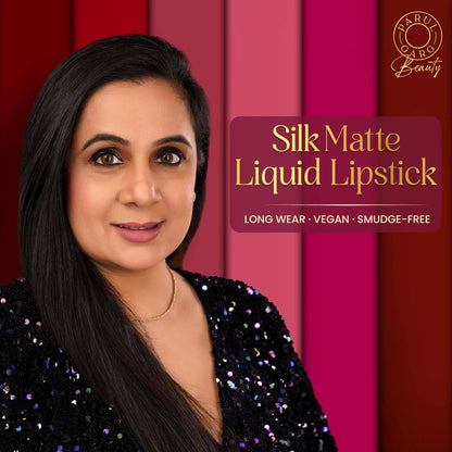 Parul Garg Beauty 5 Silk Matte Liquid Lipstick Long-Lasting, Smudge-Proof - Bridal Must-Haves