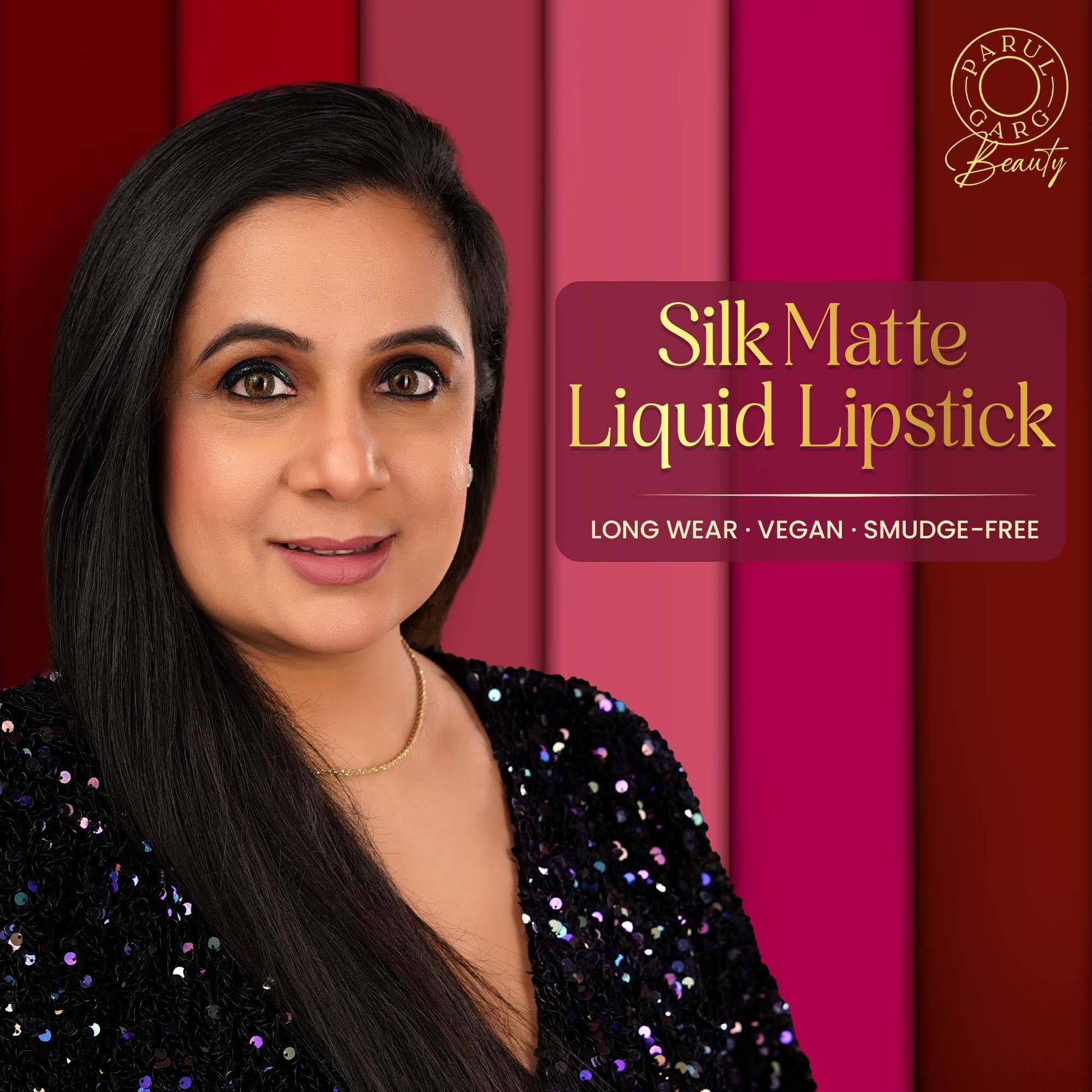 Parul Garg Beauty 5 Silk Matte Liquid Lipstick Long-Lasting, Smudge-Proof - Ultimate Edition