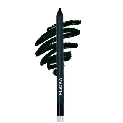 Flicka Keep It Bold Eye Kajal Smooth & Creamy Waterproof & Smudgeproof Intense Pigment - Green
