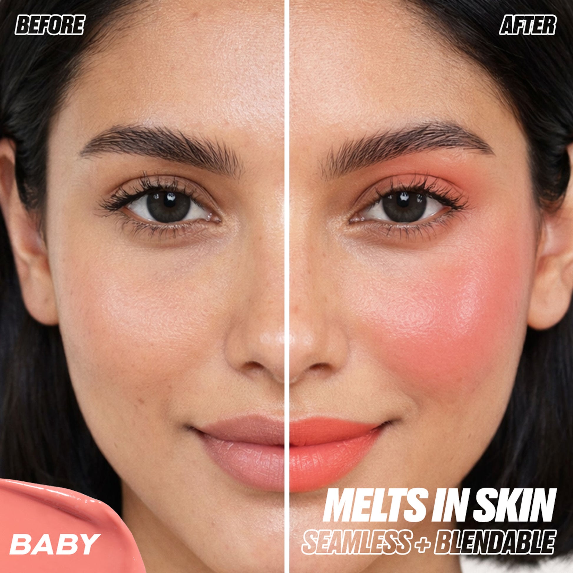 Makeup Revolution Relove Baby Lip & Cheek Tint - Long Lasting - Soft & Glowy Finish - Baby