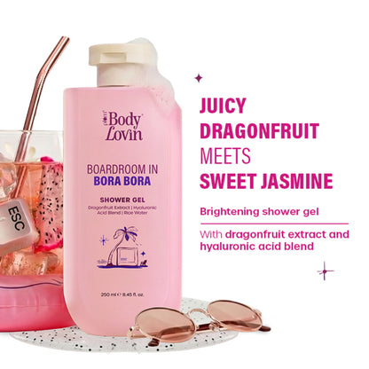 Plum BodyLovin’ Boardroom In Bora Bora Shower Gel, Hydrating & Brightening Body Wash