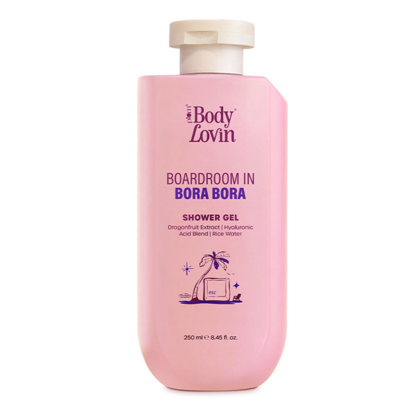 Plum BodyLovin’ Boardroom In Bora Bora Shower Gel, Hydrating & Brightening Body Wash