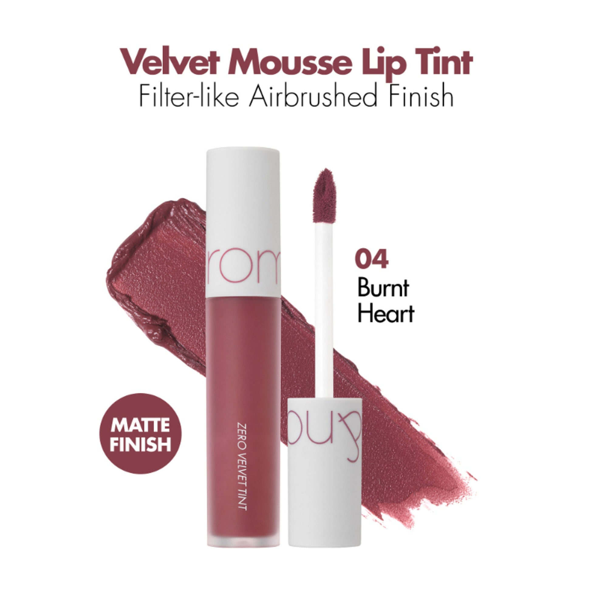 Rom&nd Zero Velvet Tint - 04 Burnt Heart