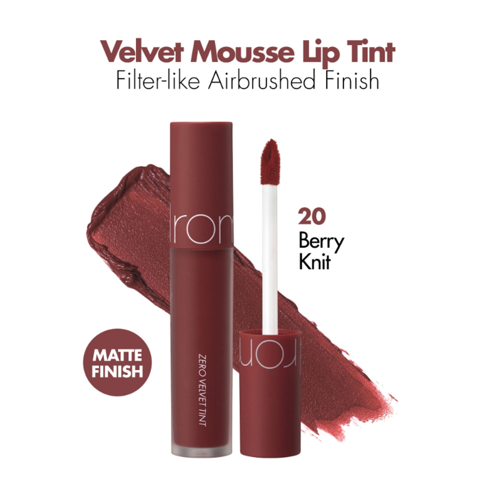 Rom&nd Zero Velvet Tint - 20 Berry Knit