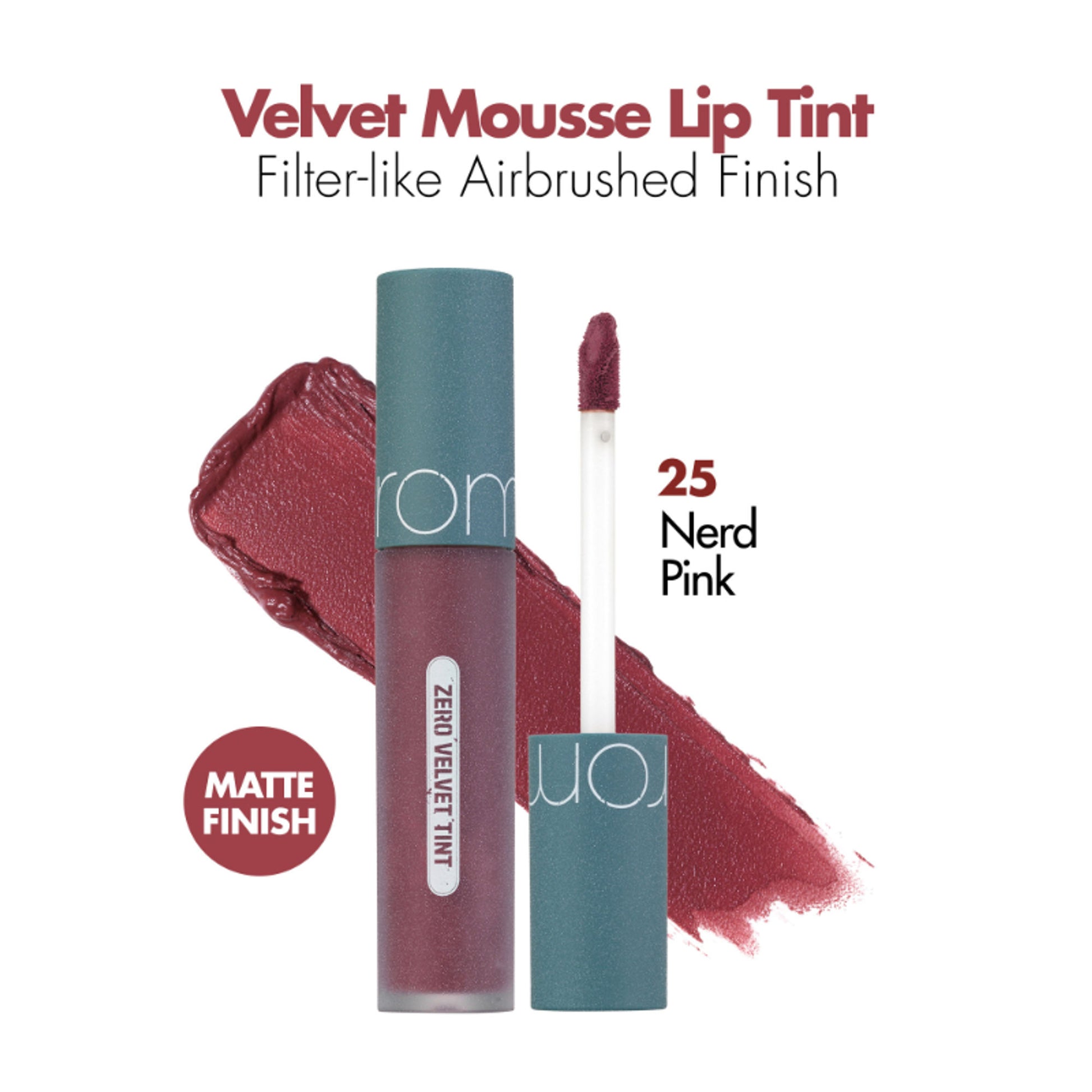 Rom&nd Zero Velvet Tint - 25 Nerd Pink